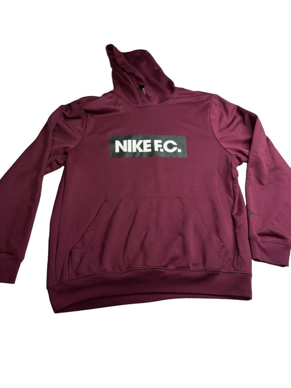 Nike F.C. Hoodie Men’s Large Burgundy Dri-FIT Soccer Training Pullover